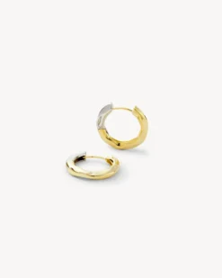 Petite Wavy Hoops